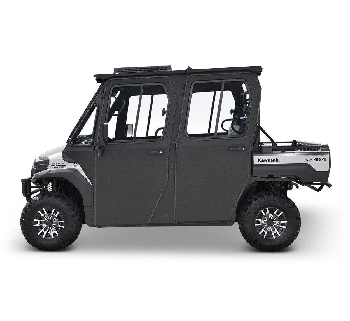 156184 Kawasaki Mule Black Full Cover for 2-Seater w/Roll Cage